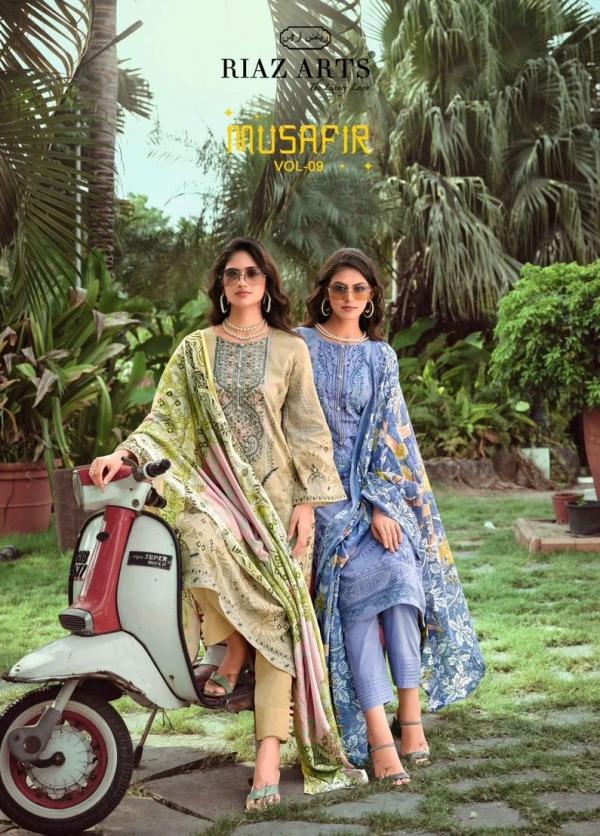 Riaz Arts Musafir Vol 9 Lawn Digital Printed Dress Material Collection